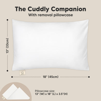The Cuddly Companion: With removable pillowcase, 18" (45cm), pillowcase size 13" (W) x 18" (L) x 3.5" (H)
 26870941745338