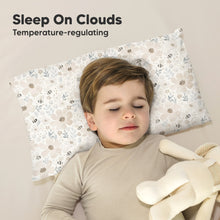 Load image into Gallery viewer, Cuddly Toddler Pillow with Pillowcase (Flora Vale)
