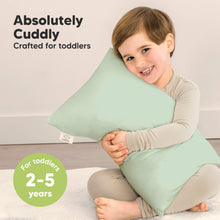 Load image into Gallery viewer, Cuddly Toddler Pillow with Pillowcase (Sage)

