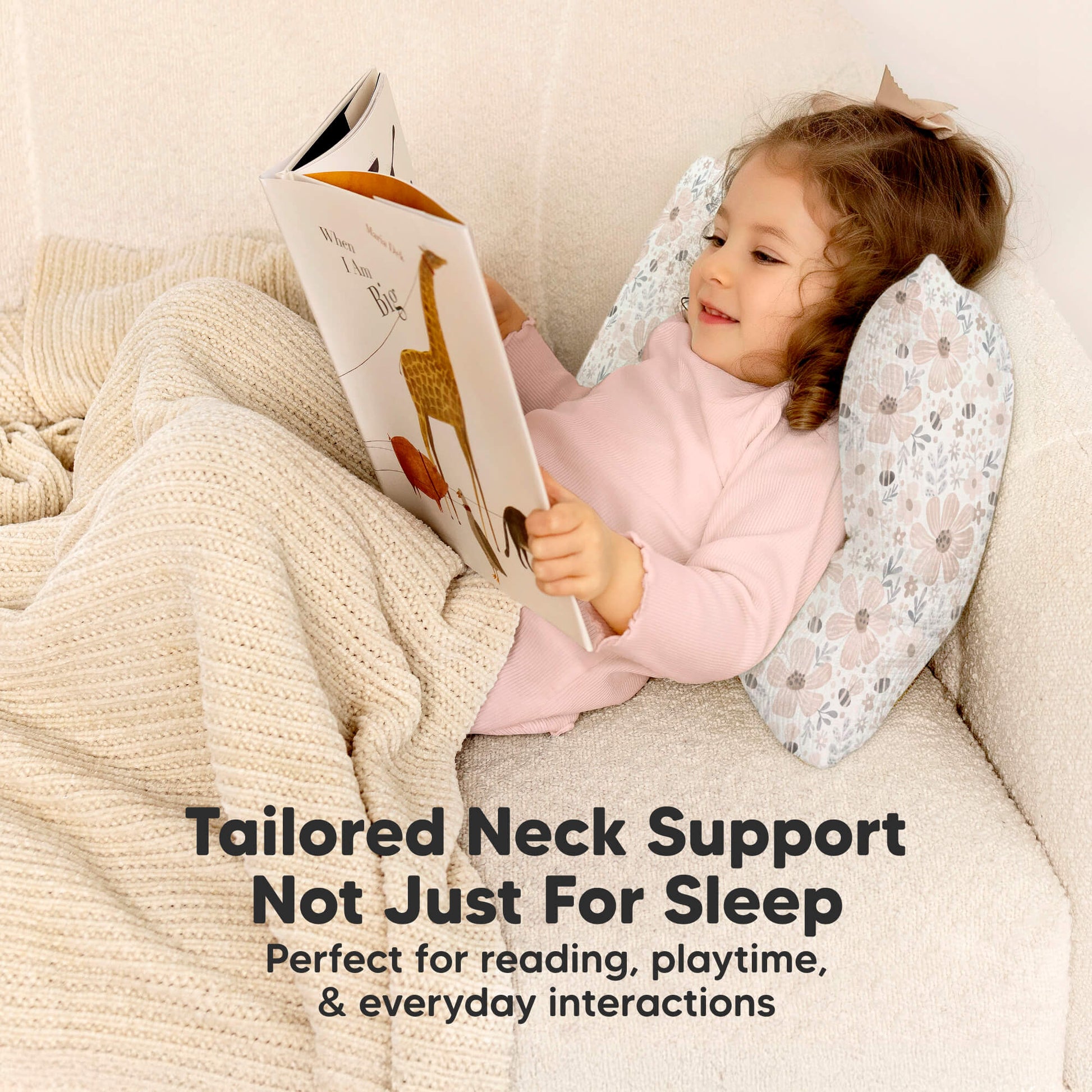 Tailored Neck Support Not Just For Sleep, Perfect for reading, playtime, & everyday interactions 30988544377018