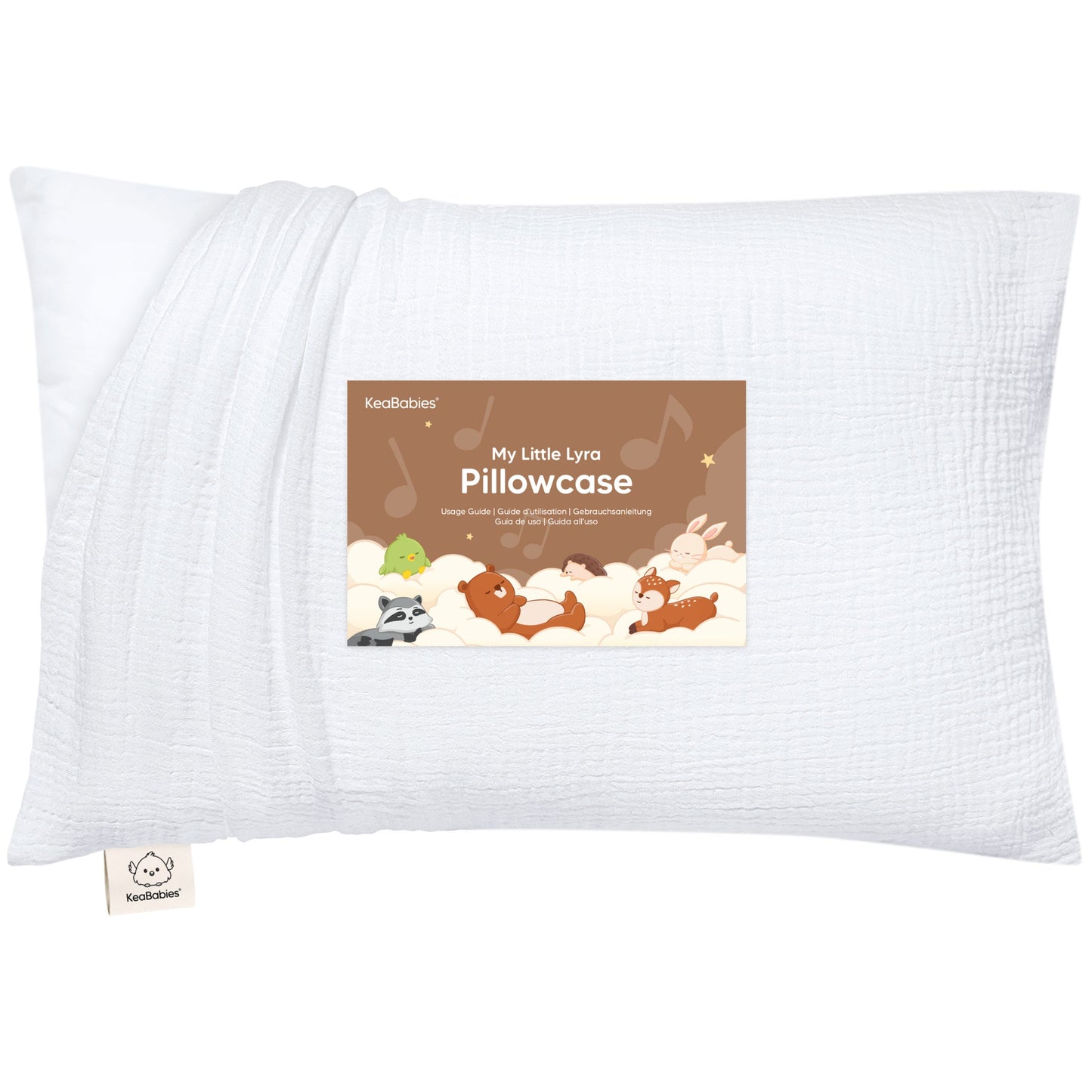 Organic cotton My Little Lyra Toddler Pillowcase designed to be soft and breathable 30979341975738