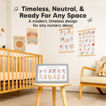 Load image into Gallery viewer, Nova Baby&#39;s First Year Picture Frame (Cloud Gray)

