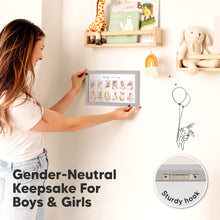 Load image into Gallery viewer, Nova Baby&#39;s First Year Picture Frame (Cloud Gray)
