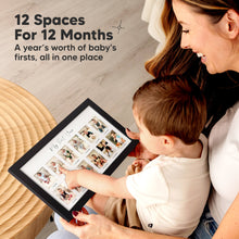 Load image into Gallery viewer, Nova Baby&#39;s First Year Picture Frame (Onyx Black)
