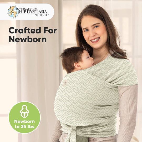 KeaBabies Original Wrap Carrier (Chevron Maze)