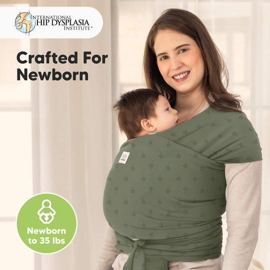 KeaBabies Original Wrap Carrier (Forest Berries)