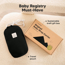 Load image into Gallery viewer, KeaBabies Original Wrap Carrier (Trendy Black)
