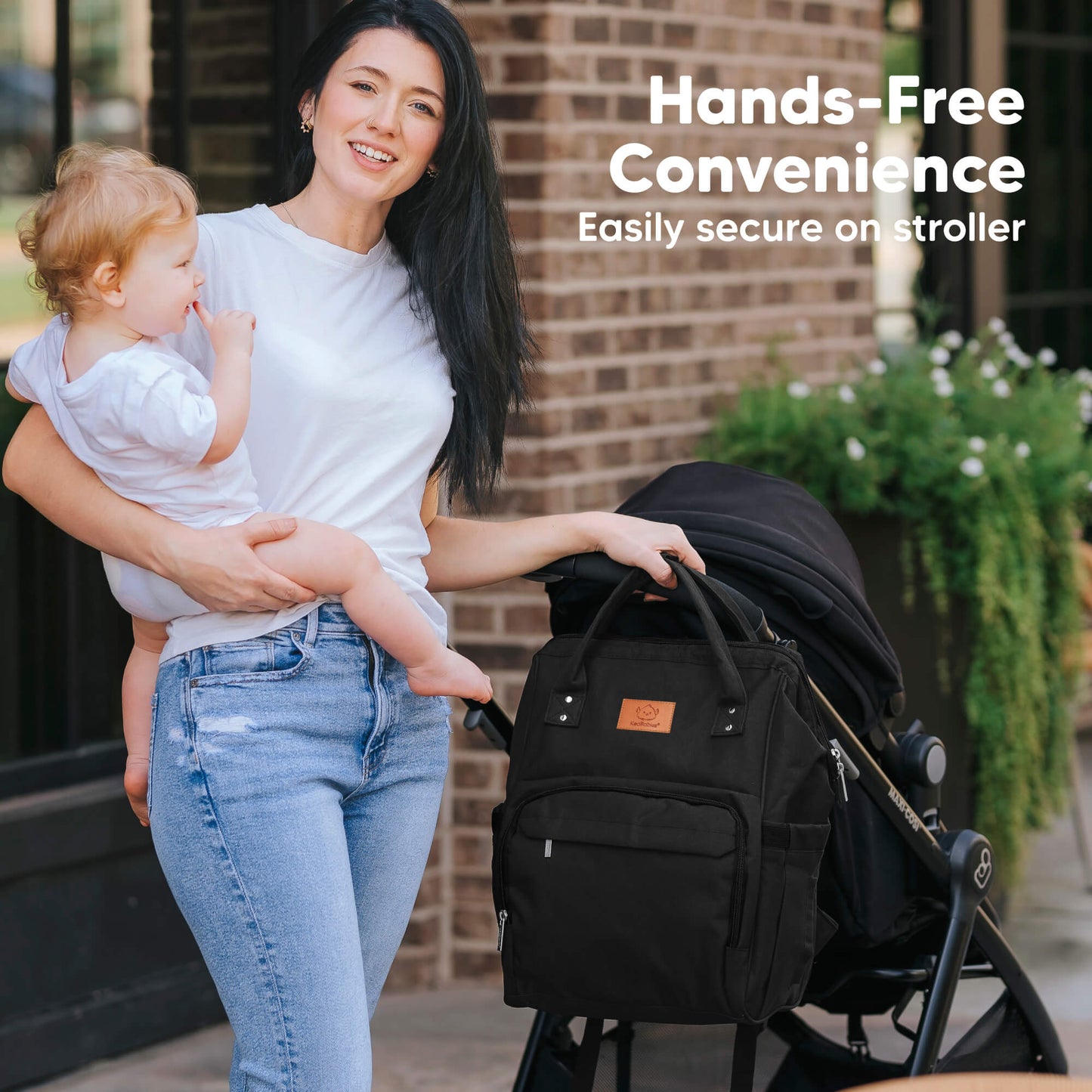 Hands-Free Convenience, Easily secure on stroller 30585637208250