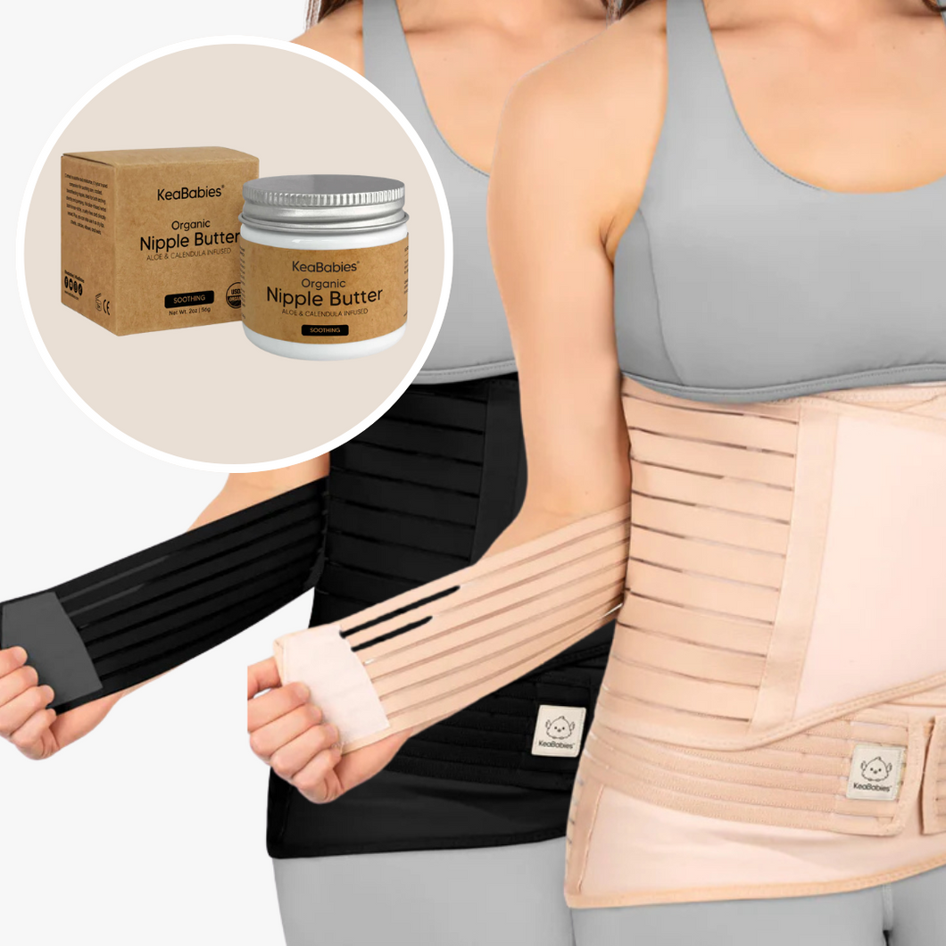 Postpartum Belt Bundle Set + Nipple Butter