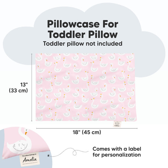Printed Toddler Pillowcase 13X18" (Swan Lake)