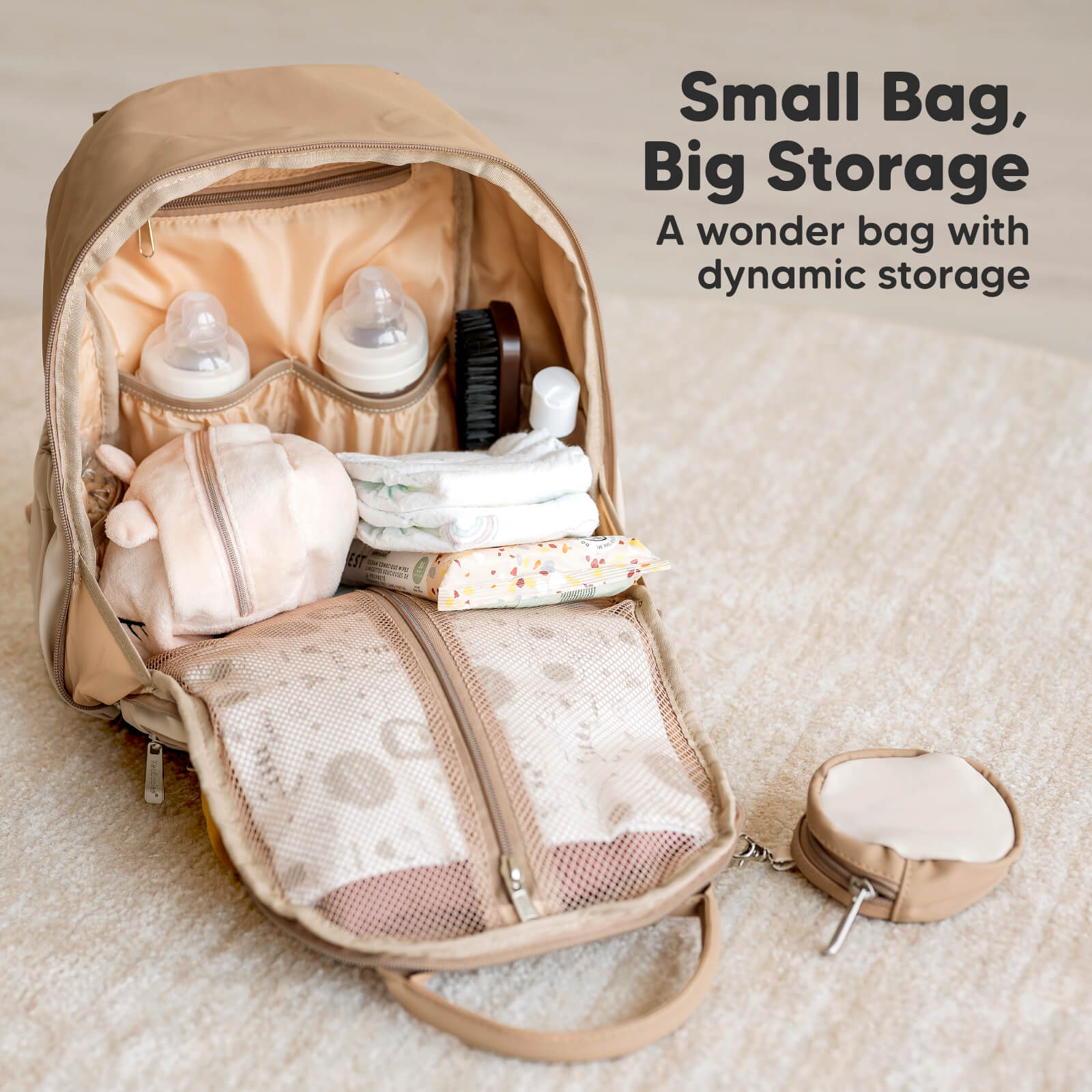 Small Bag, Big Storage
A wonder bag with dynamic storage
 26006914269370