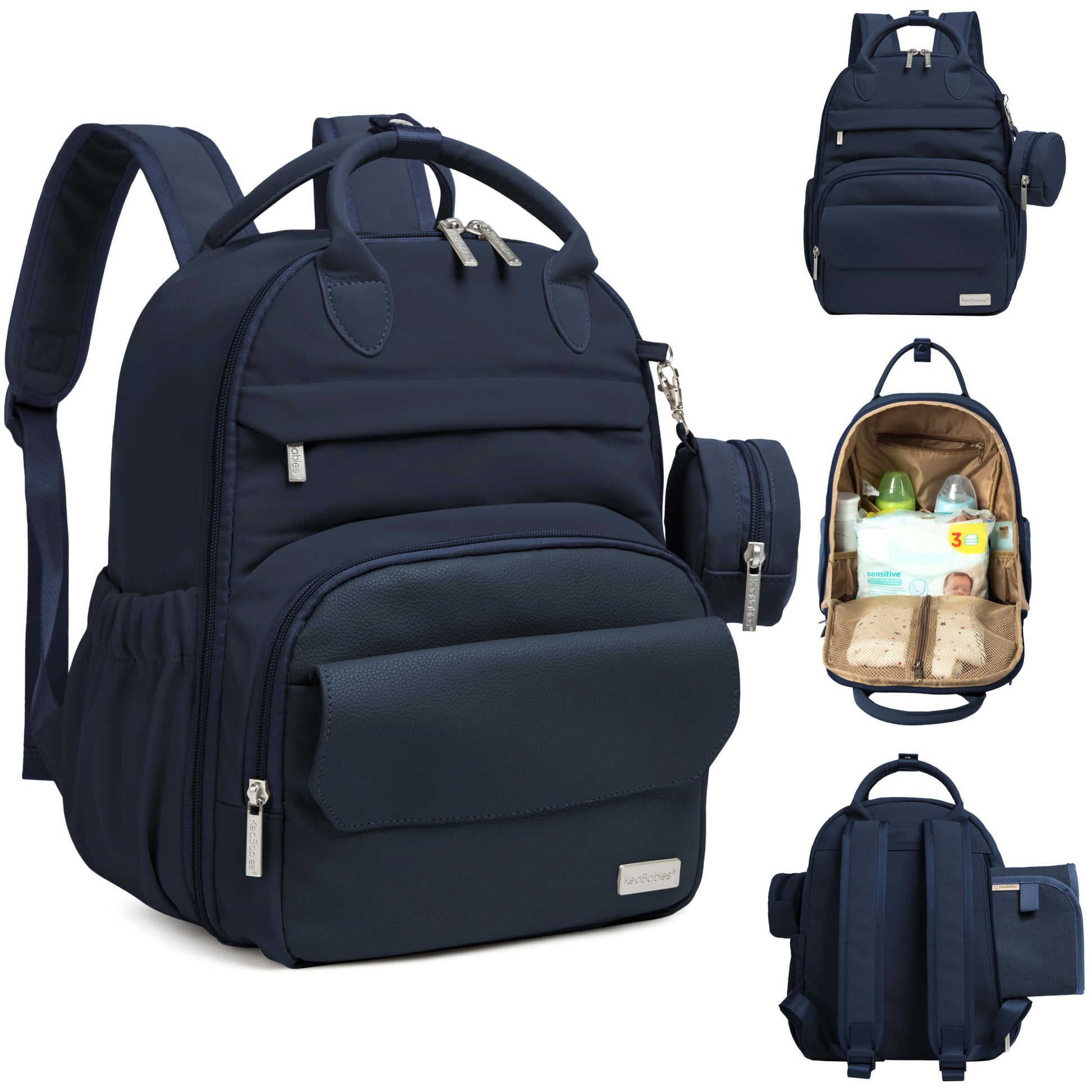 Play Diaper Bag, Navy Blue / Regular by KeaBabies