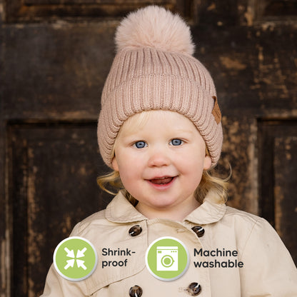 Durable and easy-care beanie that is machine washable and shrink resistant.
 28310701768890
