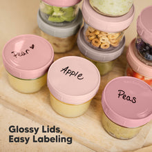 Load image into Gallery viewer, Prep Jars Baby Food Storage Glass Container (Roseate)
