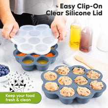 Load image into Gallery viewer, Prep Silicone Baby Food Tray (Slate)
