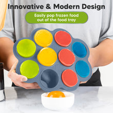 Load image into Gallery viewer, Prep Silicone Baby Food Tray (Slate)
