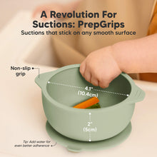 Load image into Gallery viewer, 2-Pack Prep Silicone Suction Bowls (Sage)
