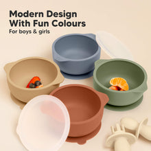 Load image into Gallery viewer, 2-Pack Prep Silicone Suction Bowls (Terracotta)
