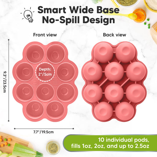 Prep Silicone Baby Food Tray (Blossom)