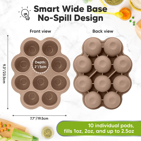 Prep Silicone Baby Food Tray (Chai Latte)