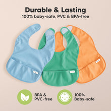 Load image into Gallery viewer, 3-Pack Presto Waterproof Bibs (Jade)
