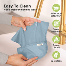 Load image into Gallery viewer, Easy To Clean, Hand wash or machine wash, Wash at or below 86°F, Do not tumble dry, Do not bleach, Spot clean
