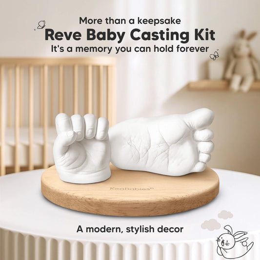 More than a keepsake Reve Baby Casting Kit.. It's a memory you can hold forever. A modern, stylish decor-on-hover