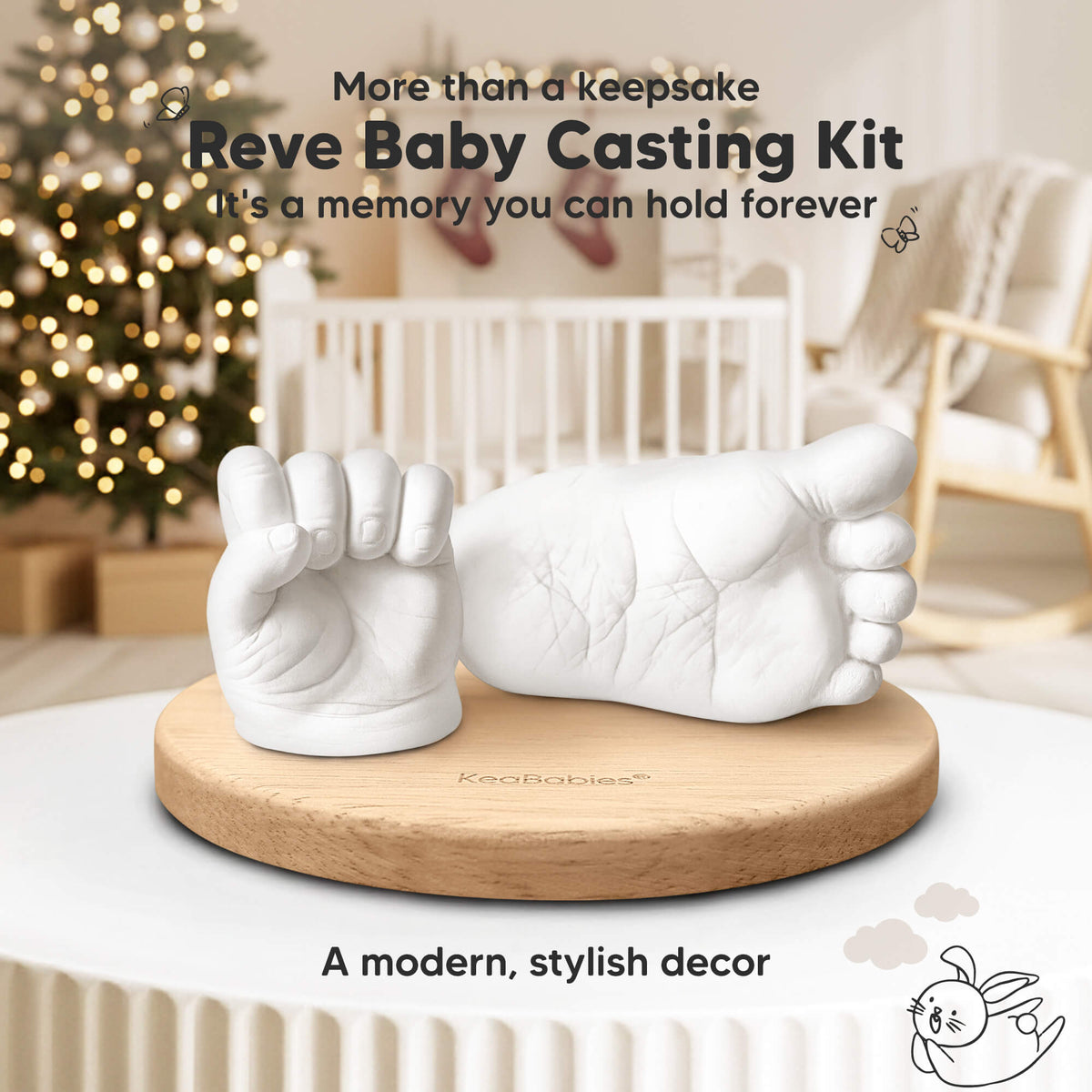 More than a keepsake, Reve Baby Casting Kit, It's a memory you can hold forever (A modern, stylish decor) 34425556140218