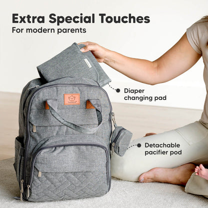Extra Special Touches, includes diaper changing pod and detachable pacifier pod. 25989120819386