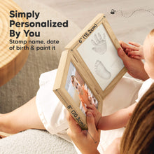 Load image into Gallery viewer, Rune Hand &amp; Footprint Keepsake Frame (Ash Wood)
