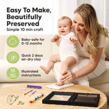 Load image into Gallery viewer, Rune Hand &amp; Footprint Keepsake Frame (Onyx Black)
