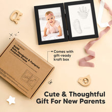 Load image into Gallery viewer, Rune Hand &amp; Footprint Keepsake Frame (Onyx Black)
