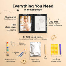 Load image into Gallery viewer, Rune Hand &amp; Footprint Keepsake Frame (Onyx Black)
