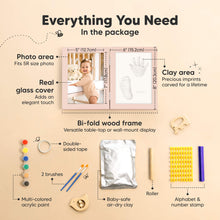 Load image into Gallery viewer, Rune Hand &amp; Footprint Keepsake Frame (Petal Pink)
