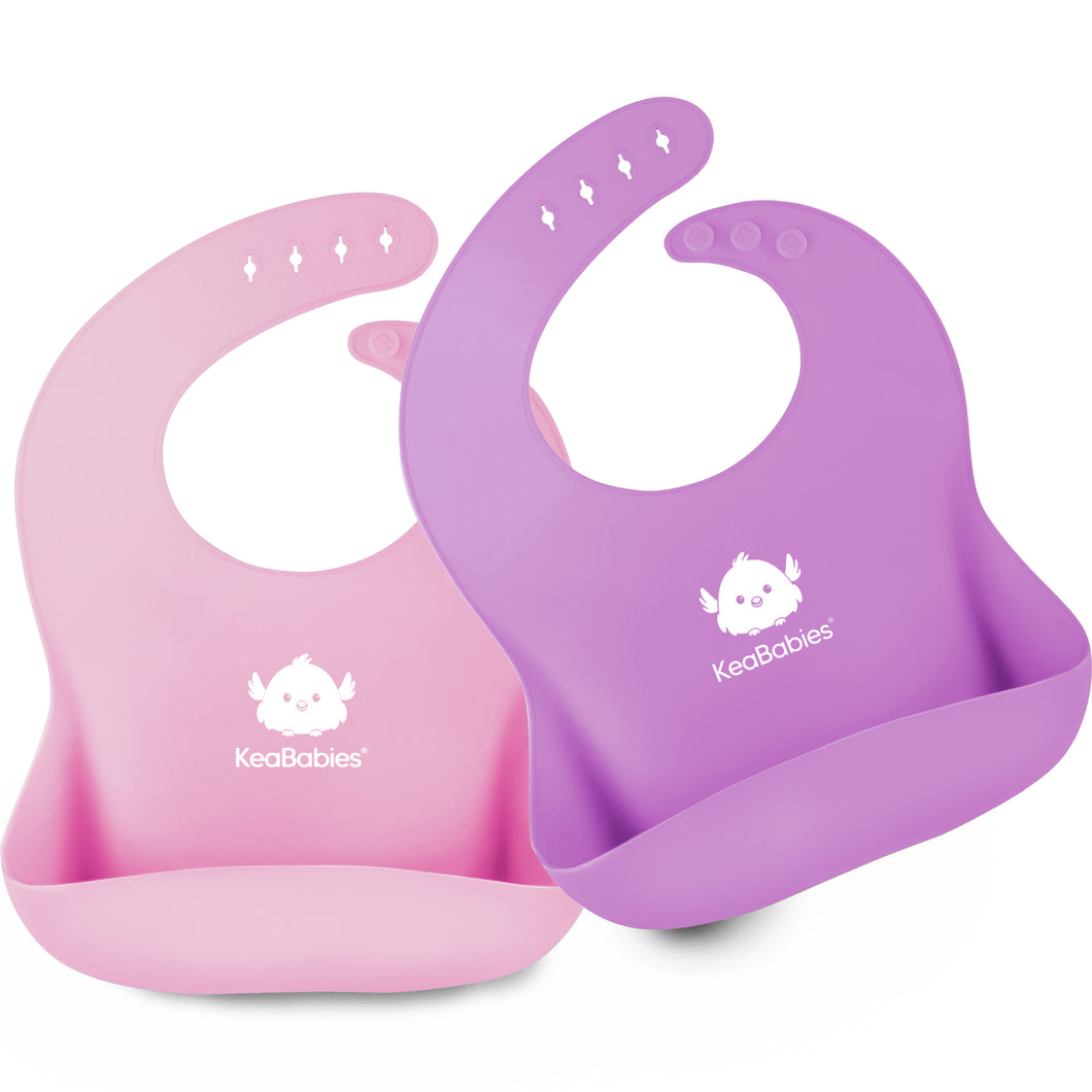 Silicone Bibs (Cotton Candy)