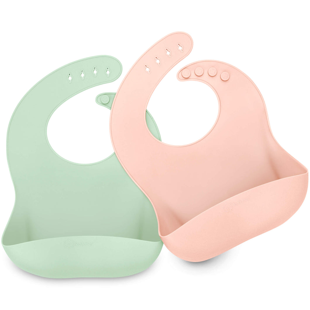2-Pack Prep Silicone Bibs (Mellow)