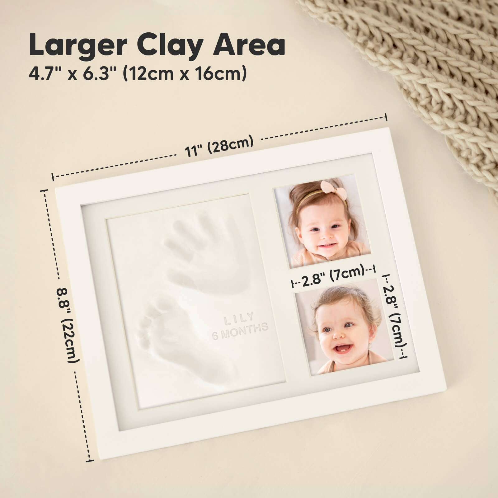 Larger Clay Area 4.7” x 6.3” (12cm x 16cm) 26501850005690