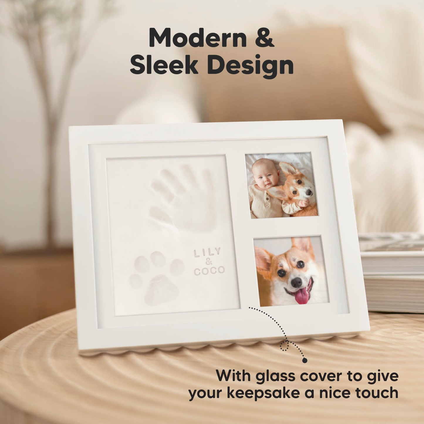 Modern & Sleek Design With glass cover to give your keepsake a nice touch 26501851054266