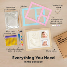 Load image into Gallery viewer, Baby Handprint &amp; Footprint Keepsake Solo Frame (Ash Wood)
