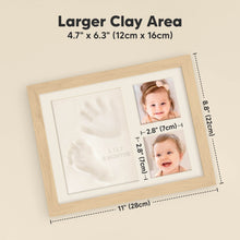Load image into Gallery viewer, Baby Handprint &amp; Footprint Keepsake Solo Frame (Ash Wood)
