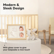 Load image into Gallery viewer, Baby Handprint &amp; Footprint Keepsake Solo Frame (Ash Wood)
