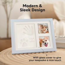 Load image into Gallery viewer, Baby Handprint &amp; Footprint Keepsake Solo Frame (Mist Blue)
