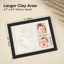 Load image into Gallery viewer, Baby Handprint &amp; Footprint Keepsake Solo Frame (Onyx Black)
