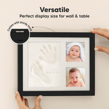 Load image into Gallery viewer, Baby Handprint &amp; Footprint Keepsake Solo Frame (Onyx Black)
