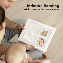 Load image into Gallery viewer, Baby Handprint &amp; Footprint Keepsake Solo Frame (Vintage White)
