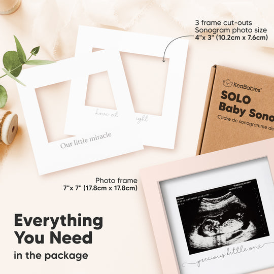 Solo Baby Sonogram Frame (Petal Pink)