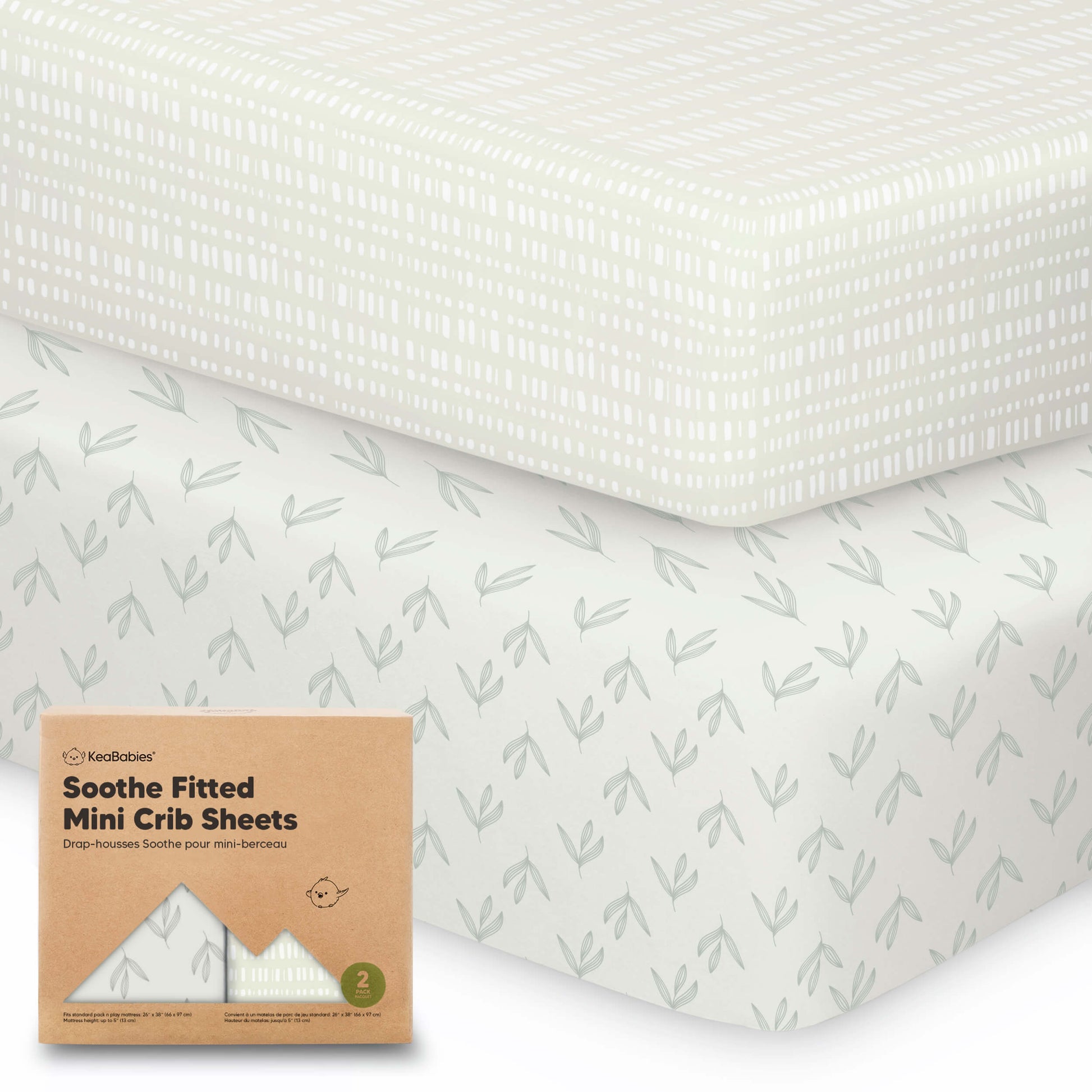 Soothe Fitted Mini Crib Sheet 26389498888378