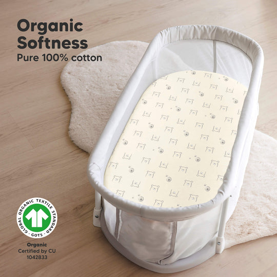 2-Pack Soothe Fitted Bassinet Sheets (Bumble Bear)