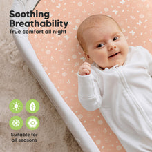 Load image into Gallery viewer, 2-Pack Soothe Fitted Bassinet Sheets (Butterflies)
