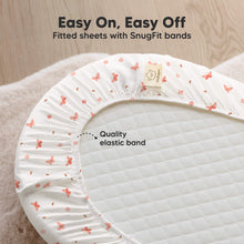 Load image into Gallery viewer, 2-Pack Soothe Fitted Bassinet Sheets (Butterflies)
